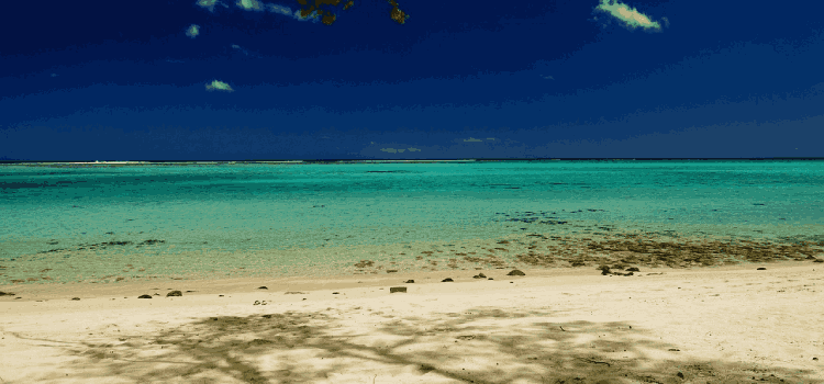 Plage à l'île Maurice
