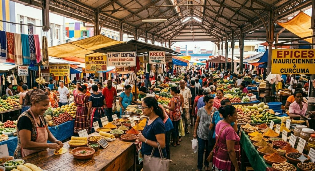 Marché central de Port Louis, gastronomie de l'île Maurice